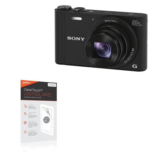 BoxWave Screen Protector Compatible with Sony Cyber-Shot DSC-WX350 - ClearTouch Anti-Glare (2-Pack), Anti-Fingerprint Matte Film Skin