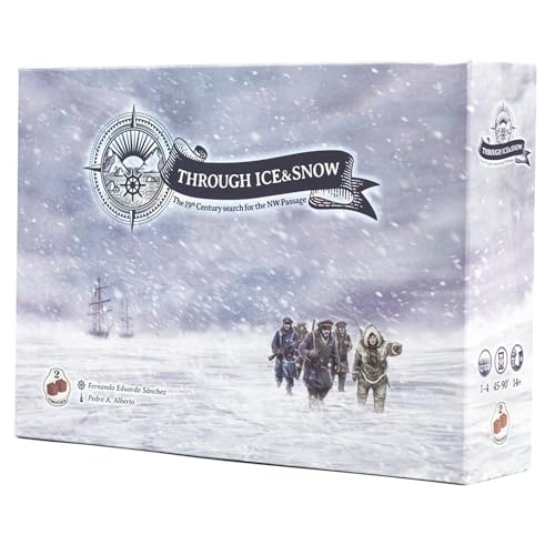 2Tomatoes Games | Through Ice and Snow | Juego de Mesa de Exploración en el Ártico | Estrategia y Aventura | 1-4 Jugadores | +14 | Español, Alemán, Inglés y Francés | Histórico, Lugares, Marítimo