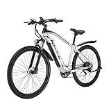 【Más cómodo】— Este nuevo producto está recomendado para usuarios con una altura de 165-195cm. Las e-bikes de 29" con pedales son más seguras y cómodas. El cómodo cojín del asiento está diseñado ergonómicamente y la altura del asiento se puede ajustar. Si todavía le molestan los atascos en el camino, le preocupa el largo viaje. A partir de ahora, monte en esta e-bike para evitar los atascos y conseguir un viaje respetuoso con el medio ambiente. La e-bike urbana BAKEAGEL está hecha para la ciudad.