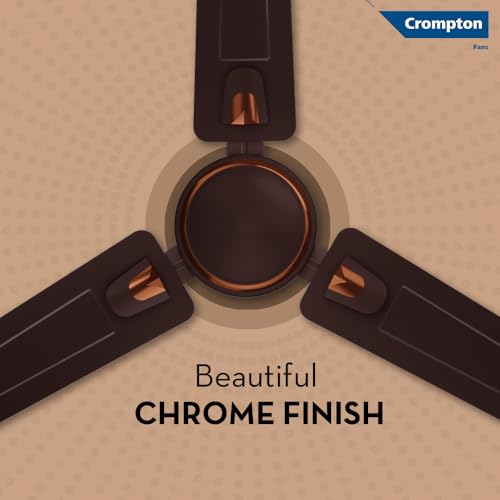 Image of Crompton SUREBREEZE HILL BRIZ NEO 1200 mm (48 inch) Ceiling Fan (Smoked Brown) Star rated energy efficient fans