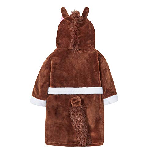 Childrens/Girls Novelty Horse Dressing Gown with Tail2