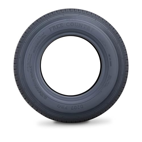 Image of Free Country GRAND RIDE Set 2 Premium Trailer Tires ST 205 /75R14 8PR Load Range D w /Scuff Guard 8mm Tread Depth