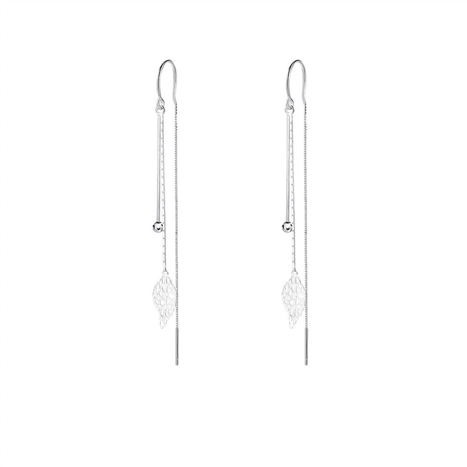 Boucles d'oreilles argent légères à pampilles pour sublimer un port de tête - 7