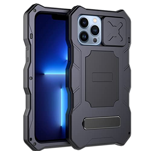 Coque iPhone 14 Pro Max antichoc avec protège-caméra et support pliable