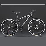 DLJDBGLK Bicicleta de montaña de 24 pulgadas, acero al carbono, frenos de disco dual, bicicleta de ciudad, para ir a la escuela y al trabajo, estilos A, 30 velocidades