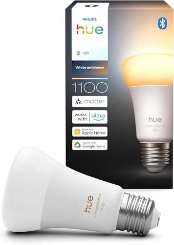 Philips Hue LED A60, Lampadine smart E27, Confezione da 1