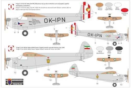 Kovozavody Prostejov Praga E-114 1/72 pour diorama aérodrome rétro - 2