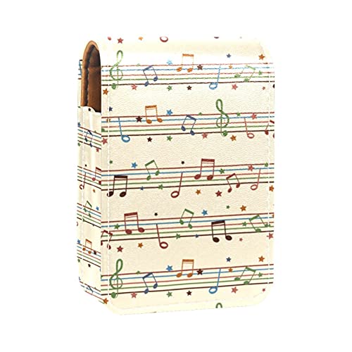 Sfondo con note musicali Stampe Porta rossetto Mini porta...