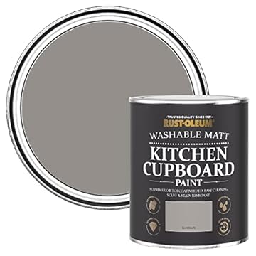 Rust-Oleum Dark Grey Kitchen Cupboard Paint in Matt Finish - Gorthleck 750ml