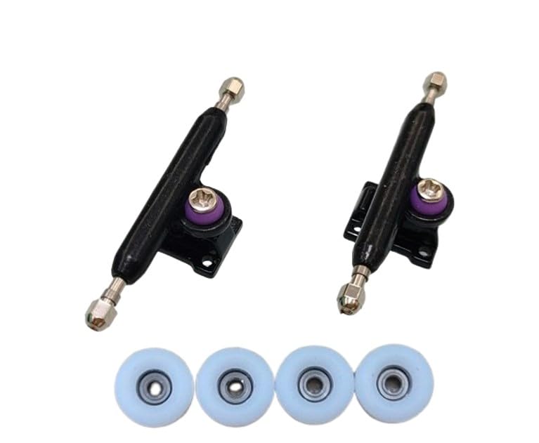 Leefai Diapasón Tucks G1 Insertar tuerca de bloqueo de aleación de 1.339 in y ruedas de rodamiento CNC Ultra Spin 0.295x0.177 in Buje incluido para