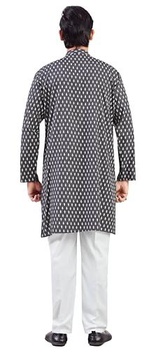 Image of Studio Shringaar Men's Cotton Relaxed Fit Straight Kurta