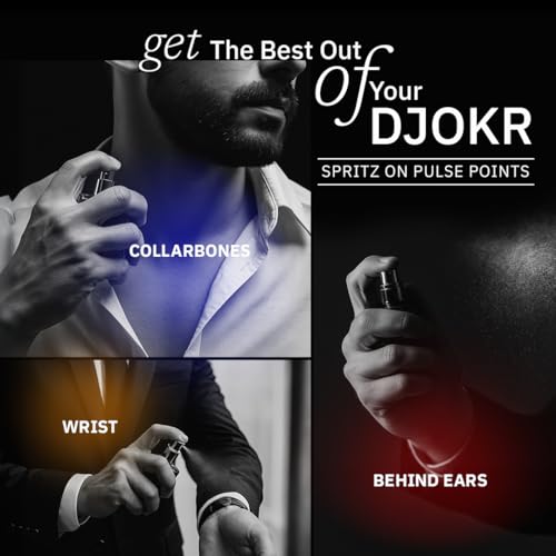 Image of Djokr Next Chapter Men's Perfume Gift Set | 4 x 20 ml Eau de Parfum - Zephyr, Magnate, Terra Sage, Amber Oud | Long-Lasting Fragrance | Pack of 4 Premium Perfumes for Men
