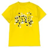 Stoff typ: 100 % Baumwolle Borussia Dortmund Unisex Baby BVB Sternendruck Kleinkind T-Shirt-Satz, gelb, 98/104