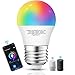 Produktbild Aigostar Smart LED WLAN-Glühbirne G45 E27, 7W Mehrfarbrige Dimmbare Smarte Lampe, Kompatibel mit Alexa und Google Home, 3000K-6500K Weißlicht und RGB, Kein Hub notwendig [Energieklasse A+]