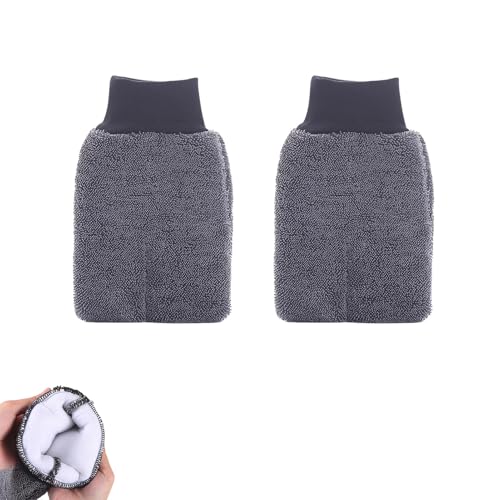 Generisch Ultra Wipes Trocken Handschuhe Saugstarke Mikrofasertücher Waschhandschuh Händehandtuch Mikrofaser 26×16cm (2 Stück)