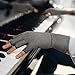 Duerer Arthritis Compression Gloves Women Men for RSI, Carpal Tunnel, Rheumatiod, Tendonitis, Fingerless Gloves for Computer Typing and Dailywork (Gray, M)