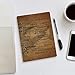 Puxufody Vintage Maps of Zambia Loose-Leaf Memo Book,6 Ring Planner Binder PU Leather Loose Leaf Notebook 90 Pages