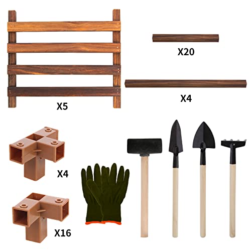 Ruishetop Plant Stand Wooden Plant Shelf, Easy Assembly Multi-Functional Creative Display Wood Rack For Plants, Photos, Handicraft, Books,Toys In The Living Room Patio Office Balcony Garden (5 Pots) #TOP3