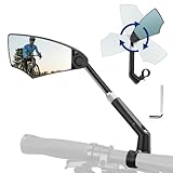 🚴【Blendfreie Gläser】Gewöhnliche rückspiegel fahrrad aus Glas können durch Blendung in der Sonne leicht die Sicht verlieren! gefährlich! Zu Ihrer Sicherheit verfügt der TAIKOUL Fahrradspiegel Klappbar für Fahrräder über Antireflexlinsen in Automobilqualität, um auch bei starker Sonneneinstrahlung die Sicht nach hinten auf die Straße deutlich anzuzeigen.