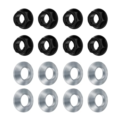Image of 8pcs M10x1.25 Lug Nuts Flat Tapered for Yamaha Banshee 350 Raptor 350 Warrior 350 Grizzly 600 Raptor 660R for Honda ATC200X TRX250EX TRX400EX for Kawasaki Bayou 220 250 300 for Suzuki Kingquad
