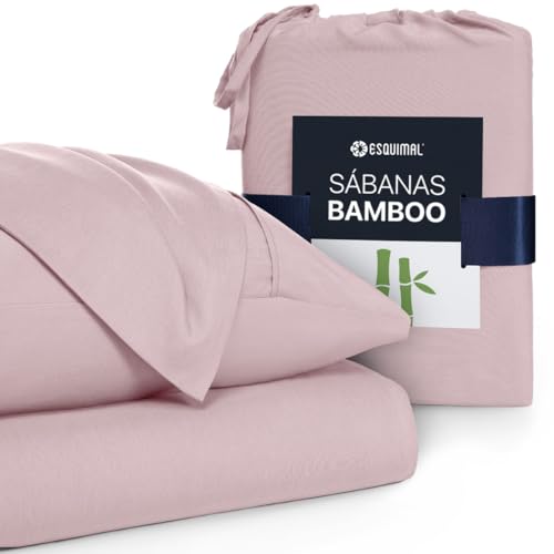 La mejor selección de Sabanas de Algodon Walmart favoritos de las personas. 42 ESQUIMAL - Juego de Sábanas de Fibras de Bambú y Microfibra Extra Suaves y Frescas, Cubre Colchones de hasta 40 cms de Alto - Bamboo Sheet (Rosa, Matrimonial)