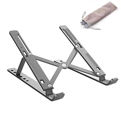 Fullstar Support pour ordinateur portable, élévateur d'ordinateur portable en aluminium avec 6 niveaux de réglage de la hauteur, convient pour ordinateur portable jusqu'à 15,6 pouces