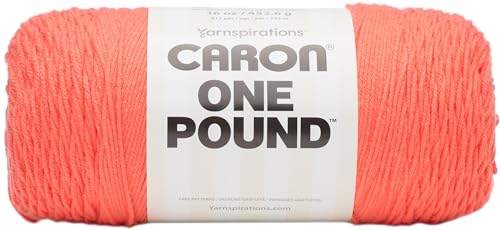 Caron Yarn ONE LB CC, Living Coral