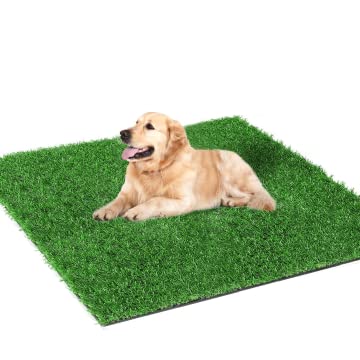 SSRIVER 80X130CM Lettiera per cani per la casa e la toilette per cani, il balcone, l'addestramento, il prato di ricambio con erba artificiale per esterni, ideale per appartamenti e balconi