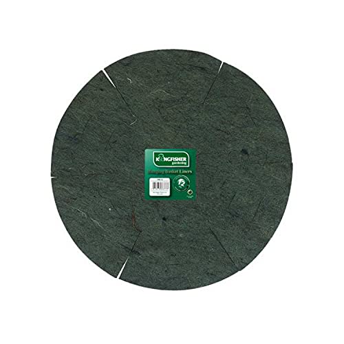 Garden Outdoor Hanging Basket kingfisher inch Natural Biodegradable Jute Liner Plant Planter Pot Wall Flower Indoor Baskets Box Stand Trough Metal Small Display Free Standing Wire Welcome Sign Decor