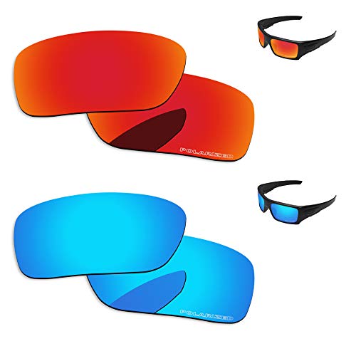Image of Polarized Lenses Replacement for Oakley Si Ballistic Det Cord OO9253 Sunglasses Frame 2 Pairs Packed