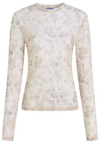 Karl Lagerfeld Jeans All- Over Print Floral Top Camiseta, Multicolor, L Mujer