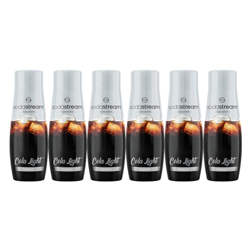 Sodastream Lot de 6 Concentrés Cola Light pour Machine à Eau Pétillante et Soda | Préparez jusqu'à 9 litres de Cola en Quelques Secondes, 440ml