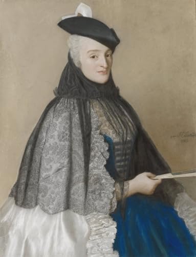 Pintura mural de lienzo Catalina Bégon para decorar salones elegantes de estilo clásico