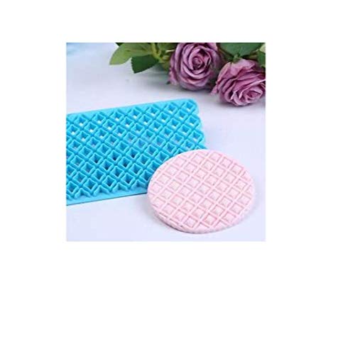 S.Han Plastic Fondant Mould Quilt Cutter Embosser Mini Square Cake Decoration Tool Bakeware