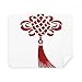 China Knot Red Safety Pattern Cleaning Cloth Screen Cleaner 2pcs Suede Fabric