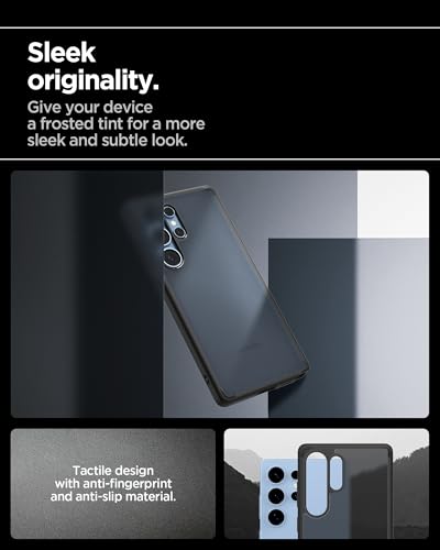 Image of Spigen Ultra Hybrid | Samsung Galaxy S25 Ultra Case [Semi Transparent] [Air Cushion Protection] Galaxy S25 Ultra Back Cover | TPU+PC - Frost Black