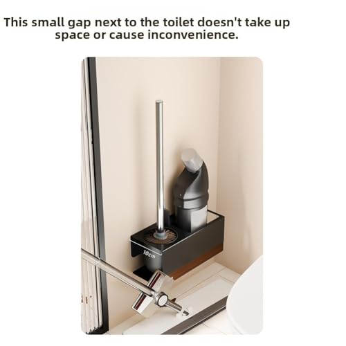 Brosse WC avec support mural à ventouse pour nettoyage sans trace - 8