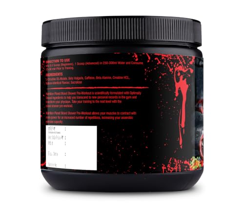 Image of Nutrition Planet Blood Shower Pre Workout (250G - Cola, 50 Servings),Powder