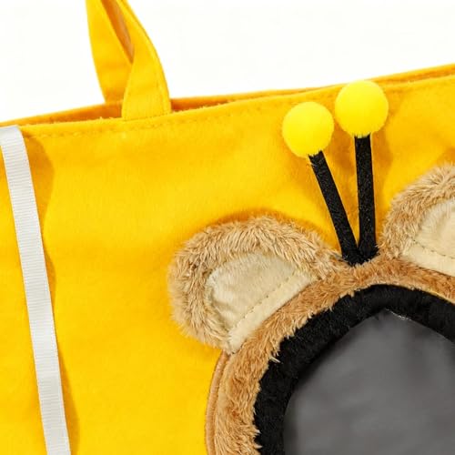 Bolso transportador para perros de hombro con diseño de dibujos 8