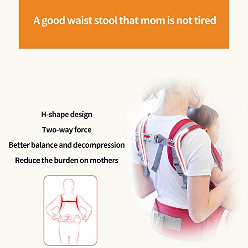Babydrager buikdrager rugdrager baby carrier, baby heupkruk heupzitje, 3-in-1 multifunctionele rugzakkruk met… - Image 7