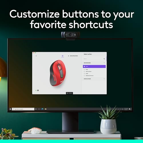 Logitech Signature M650 L Full Size Wireless Mouse Large Sized Hands - Red - image 5