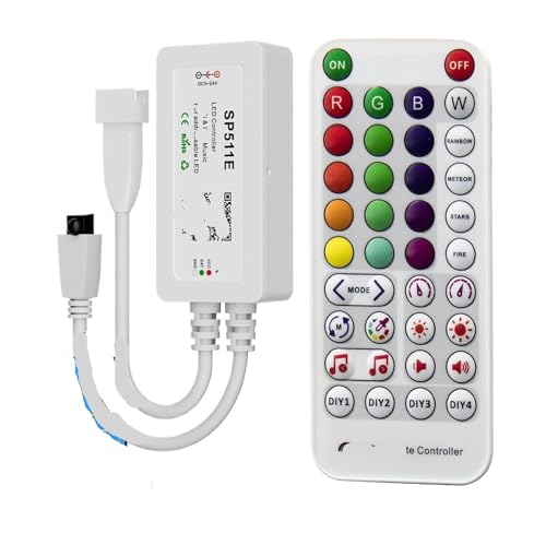Controlador de tira de luz LED SP511E y receptor pixel RGB direccionable inteligente