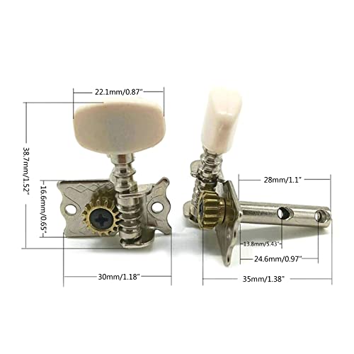 Chevilles d’accordage pour guitare acoustique – Argenté perlé – Accessoires mécaniques – Cordes de guitare – Tête de machine 3r3l – Chevilles d’accordage pour guitare unique - Les Beatles, Paul McCartney, John Lennon, RIngo Starr, George Harrison Chevilles d'accordage pour guitare acoustique - Argenté perlé - Accessoires mécaniques - Cordes de guitare - Tête de machine 3r3l - Chevilles d'accordage pour guitare unique – Image 3