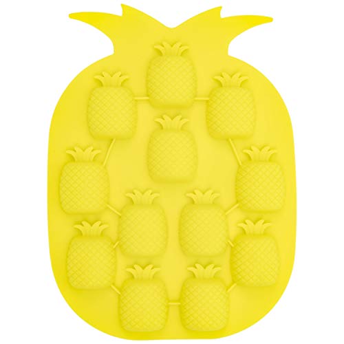 Pineapple Shaped Ice Cube Tray, Yellow - Fairly Odd Novelties - Funny Tropical Fruit Drink Ice Molds #TOP2