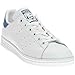 adidas Originals Boys' Stan Smith J Shoe, White/White/Equipment Blue, 6.5 Medium US Big Kid