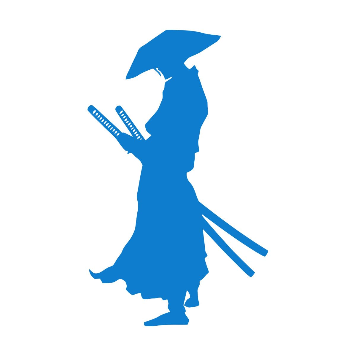 Ronin East Vinyl Wall Sticker Decor Bedroom Samurai Warrior Japan Sword Knight Wall Decal for Living Room Decoration Art Small - 34x57cm — image 1