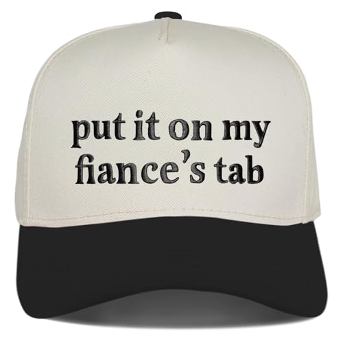 Put It On My FianceS Tab Funny Trucker Hats Women Vintage Adjustable Baseball Cap Embroidery Fashion Trucker Hat