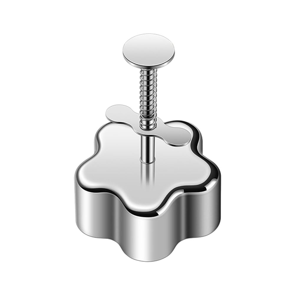 Onigiri Mold, Rice Ball Mold Stainless Steel Sushi Mould, Rice Press Mould Metal Onigiri Maker Classic Spam Musubi Mold for Kids Lunch Bento and Home DIY Sushi Meat Cakes (Flower Style)