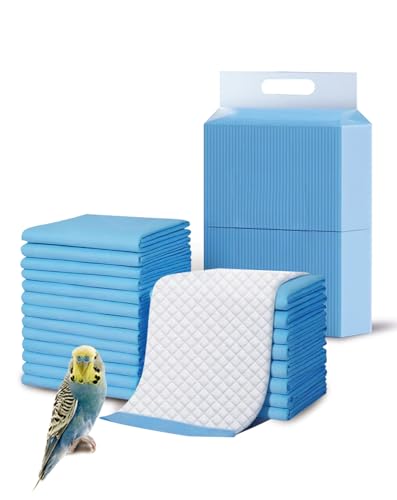 Image of Disposable Bird Cage Liner Birds Cage Liners Super Absorbent Birdcage Liners Parakeet Cage Training Accessories with Quick-Dry Surface for Cockatiels Canaries Parrots