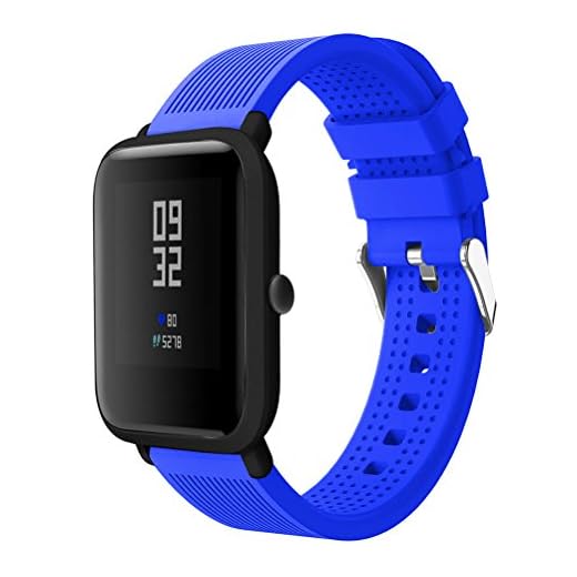 JiaMeng Nuevo Light Original Correa de muñeca de Silicona del Deporte Wristband Pulsera de Repuesto Reloj Compatible con Huami Amazfit Bip
